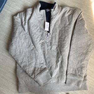 Lands end Men’s reversible 3/4 zip sweatshirt